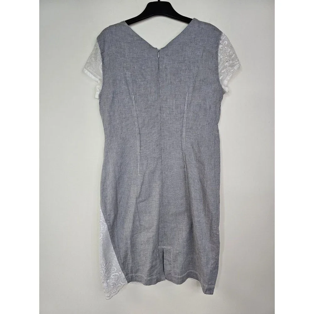 Elisa Cavaletti Patchwork Lace Fitted Dress women's size S Daniela Dallavalle - Picture 10 of 16